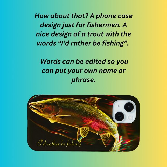 Ich möchte lieber angeln Case-Mate iPhone hülle (Von Creator hochgeladen)