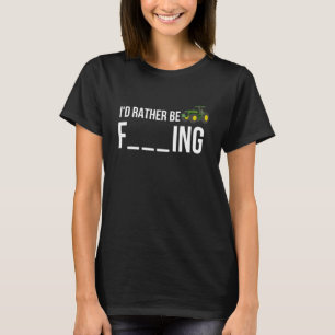 Ich möchte lieber Barnyard Harvest Farm Bar T-Shirt
