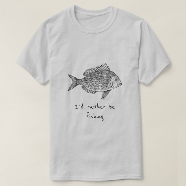 Ich möchte lieber ein Fanatiklogo für das Fischen  T-Shirt (Design vorne)