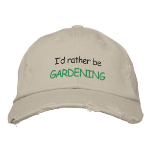 Ich möchte lieber GARDENING Cap sein Bestickte Baseballkappe