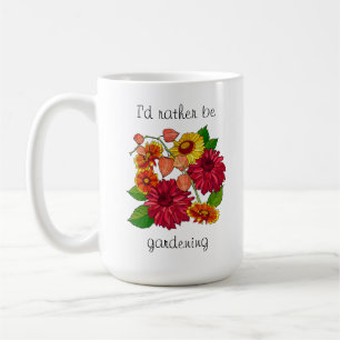 Ich möchte lieber Gartenarbeit machen! Hübscher Bl Kaffeetasse