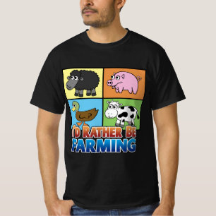 Ich möchte lieber Landwirtschaft betreiben! (virtu T-Shirt