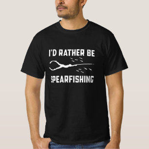 Ich möchte lieber Spearfish Funny Diving Geschenk  T-Shirt