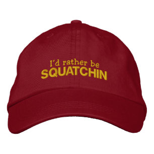 Ich möchte lieber Squatchin sein Bestickte Kappe