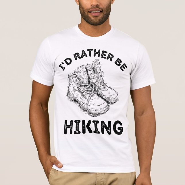 Ich möchte lieber WANDERN T-Shirt (Vorderseite)