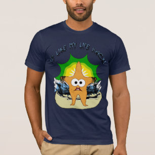 Ich möchte meinen Leben-Rückseitestarfish-T - T-Shirt