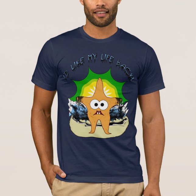 Ich möchte meinen Leben-Rückseitestarfish-T - T-Shirt (Vorderseite)