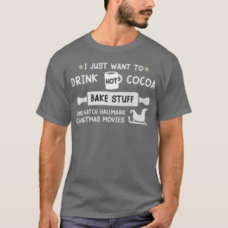 Ich möchte nur heißes Kakaobäckerchen trinken und T-Shirt
