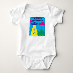 Ich möchte verändert werden UFO  Baby Strampler