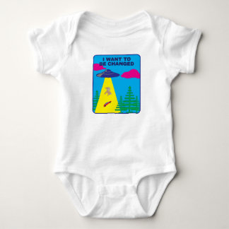 Ich möchte verändert werden UFO Baby Strampler