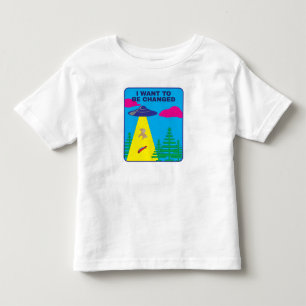 Ich möchte verändert werden UFO Kleinkind T-shirt