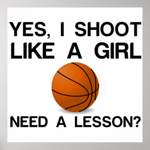 ICH MÖCHTE WIE EIN GIRLBASKETBALL POSTER
