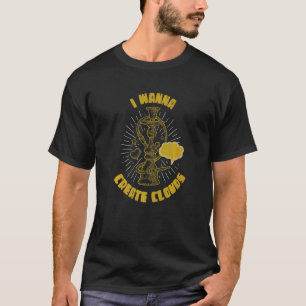 Ich möchte Wolken zu langen Pipe Hookah erstellen T-Shirt