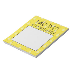 Ich muss alle meine Enten in einer Reihe Niedlich  Notizblock