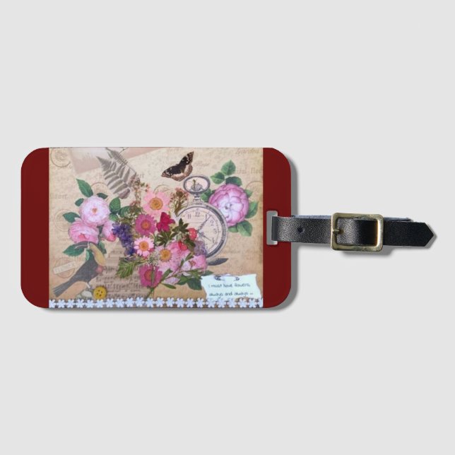 Ich muss Blume haben Gepäckanhänger (Vorderseite (Horizontal))