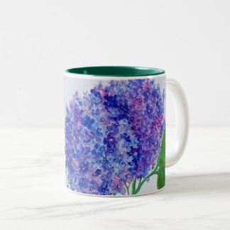Ich muss Blume, Kaffee, Tee haben Zweifarbige Tasse