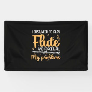 Ich muss einfach nur Flute spielen Banner