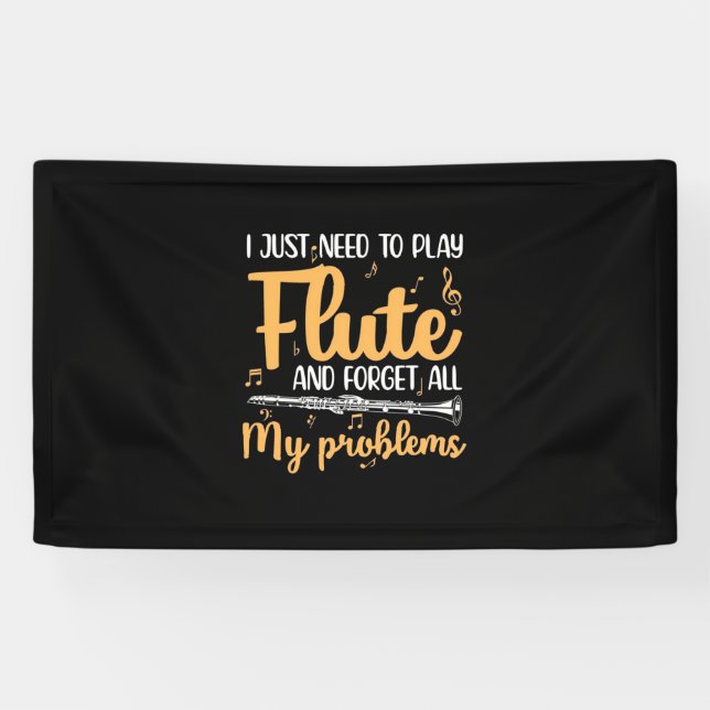 Ich muss einfach nur Flute spielen Banner (Horizontal)