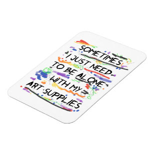 Ich muss gerade mit meinen Kunst-Versorgungen Magnet