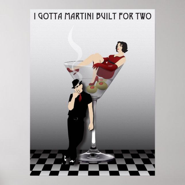 Ich muss Martini für zwei bauen Poster (Vorne)