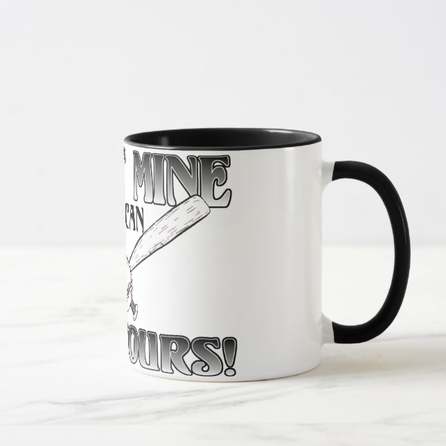 Ich muss mich....Kick Yours Softball Tasse (Rechts)