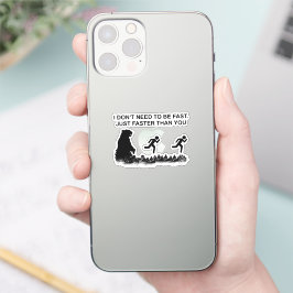 Ich muss nicht schnell (grizzly) aufklebern aufkleber
