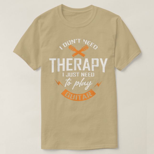 Ich muss nur Gitarre spielen 1696 T-Shirt (Design vorne)