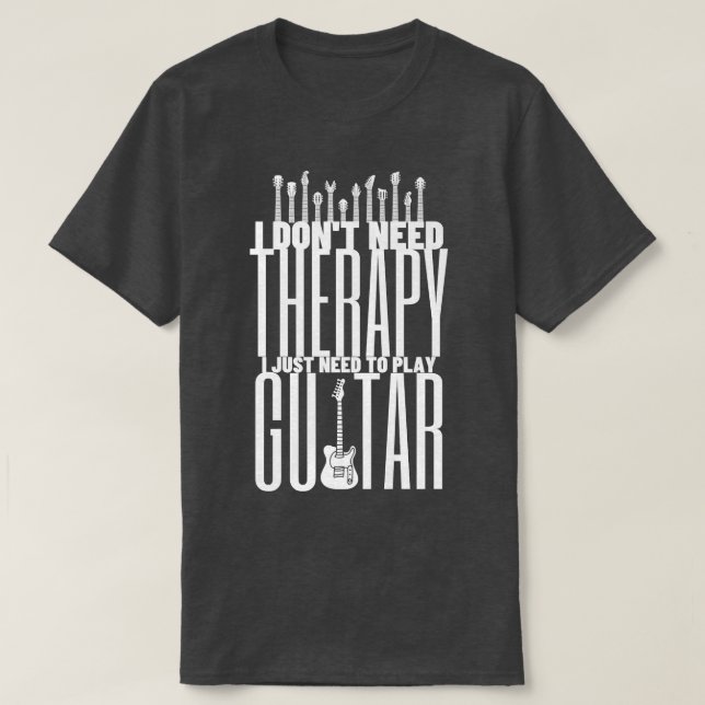 Ich muss nur Gitarrenspieler spielen - Funny Guita T-Shirt (Design vorne)