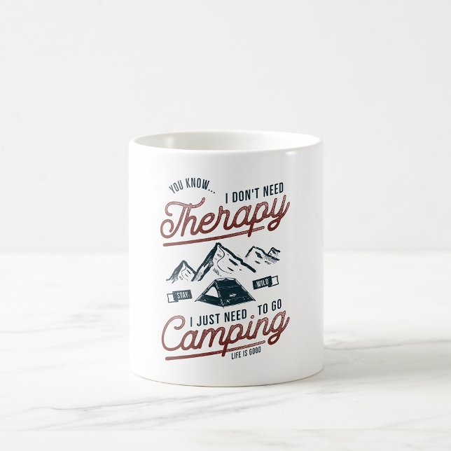 Ich muss nur ins Camping gehen Kaffeetasse (Von Creator hochgeladen)