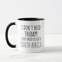 Ich muss nur nach Südafrika gehen