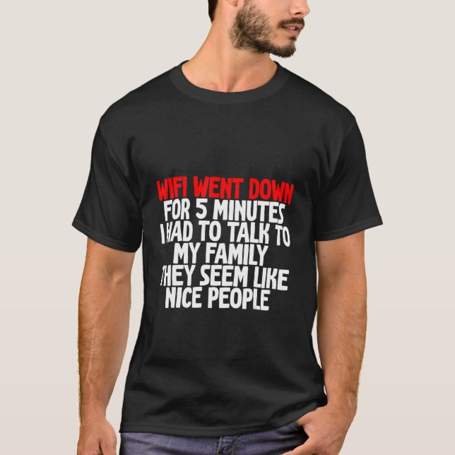 Ich musste 5 Minuten lang mit mir reden T-Shirt (Vorderseite)