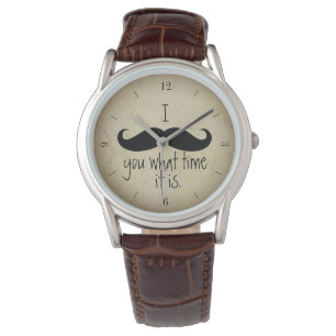 Ich Mustache dir, wann es lustig ist Armbanduhr