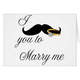 Ich Mustache Sie - zu heiraten