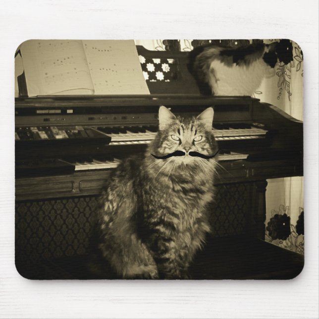 Ich Mustache spiele dich aus Mousepad (Vorne)