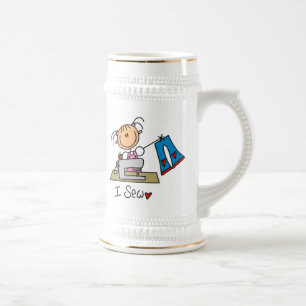Ich nähe bierglas