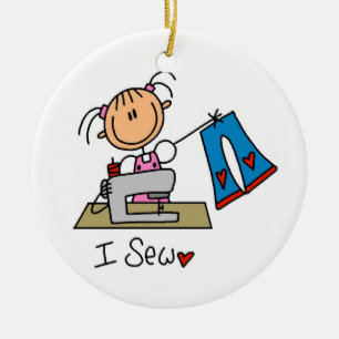 Ich nähe keramikornament