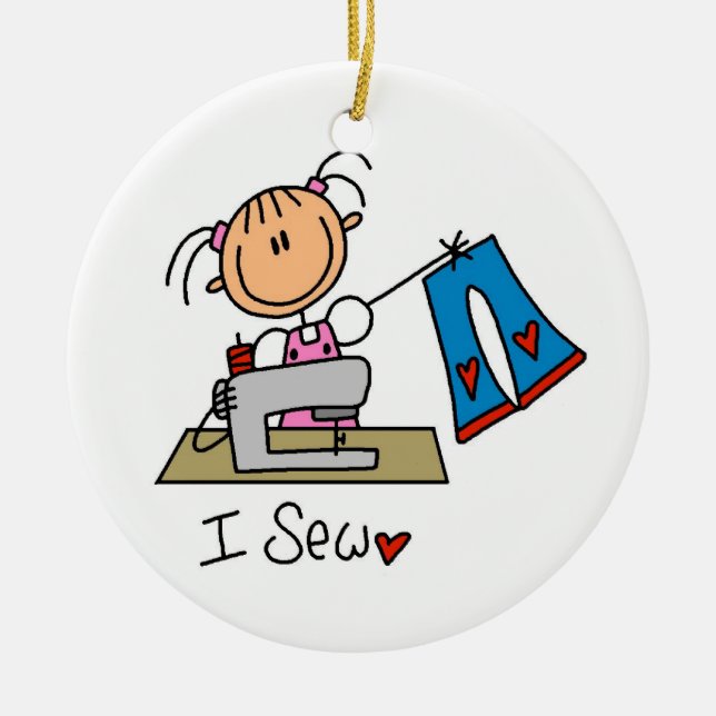 Ich nähe keramikornament (Vorne)