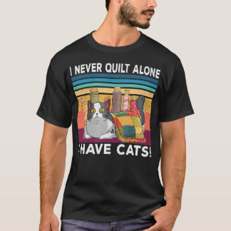 Ich nähe nie allein eine Decke, ich habe Katzen Lu T-Shirt