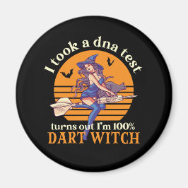Ich nahm DNA-Test, ich bin Dart Witch Funny Hallow Magnet