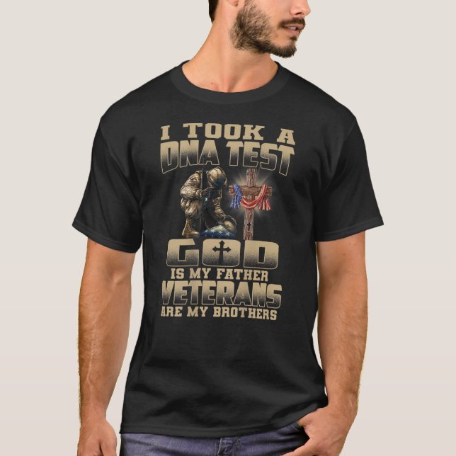 Ich nahm einen DNA-Test Gott ist mein Vater Vetera T-Shirt (Vorderseite)