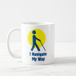 Ich navigiere meinen Weg - blind Kaffeetasse