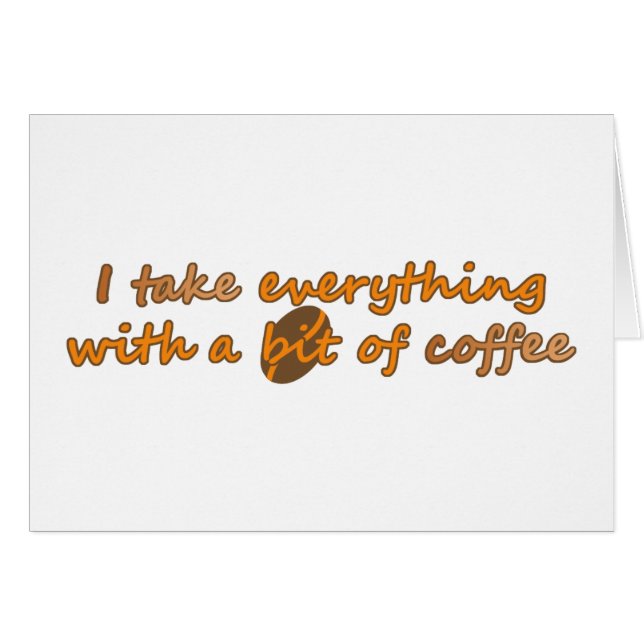 Ich nehme alles mit ein bisschen Kaffee (© Mira) (Vorderseite (Horizontal))