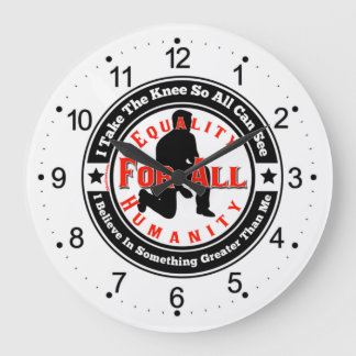 Ich nehme das Knie Große Wanduhr