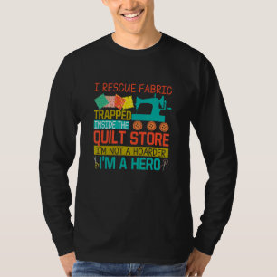 Ich nehme den Stoff wieder auf, der im Quiltladen T-Shirt