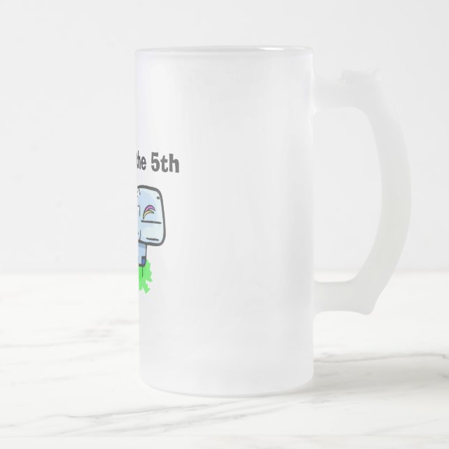 "Ich nehme die 5." mattierte Tasse (Rechts)
