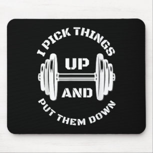 Ich nehme Dinge auf und lege sie ins sonnige Gewic Mousepad