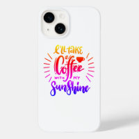 Ich nehme einen Kaffee mit meinem Sonnenschein