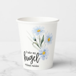Ich nehme meinen Kugel mit Raisins Pappbecher