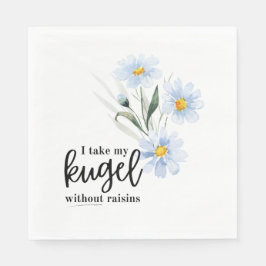 Ich nehme meinen Kugel mit Raisins Serviette