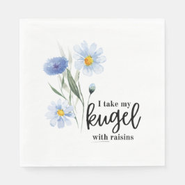 Ich nehme meinen Kugel mit Raisins Serviette